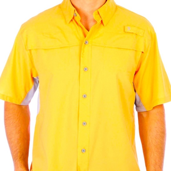 Reel Legends mariner II yellow mesh shirt xl - Picture 11 of 14
